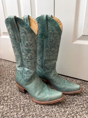 Cavender's Turquoise Western Cowboy Boots